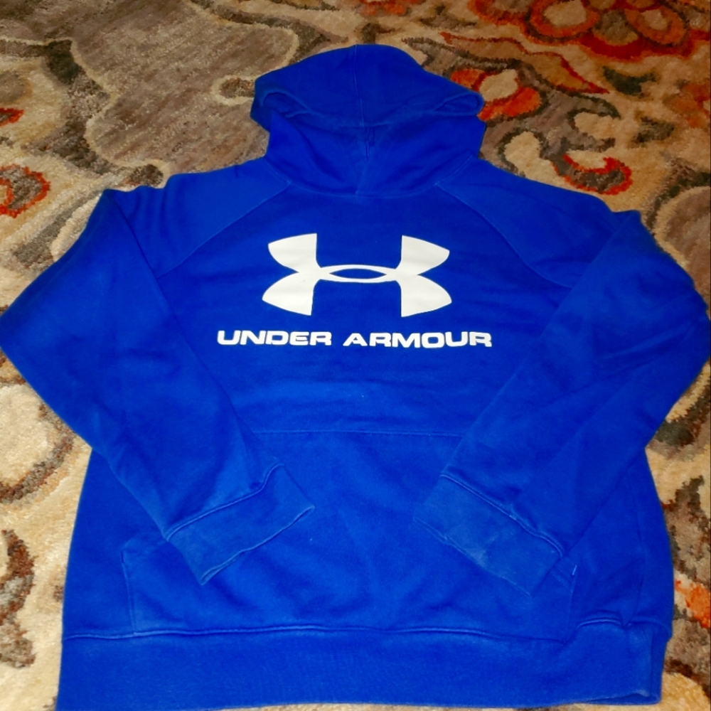 Under Armour blue hoodie-Youth M
